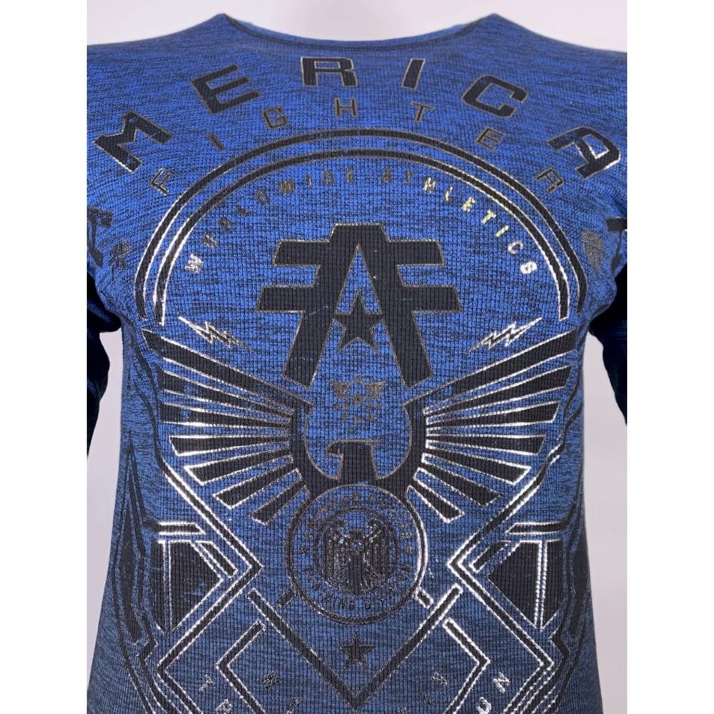 AMERICAN FIGHTER Men's T-Shirt L/S HUNTSVILLE - Picture 8 of 8